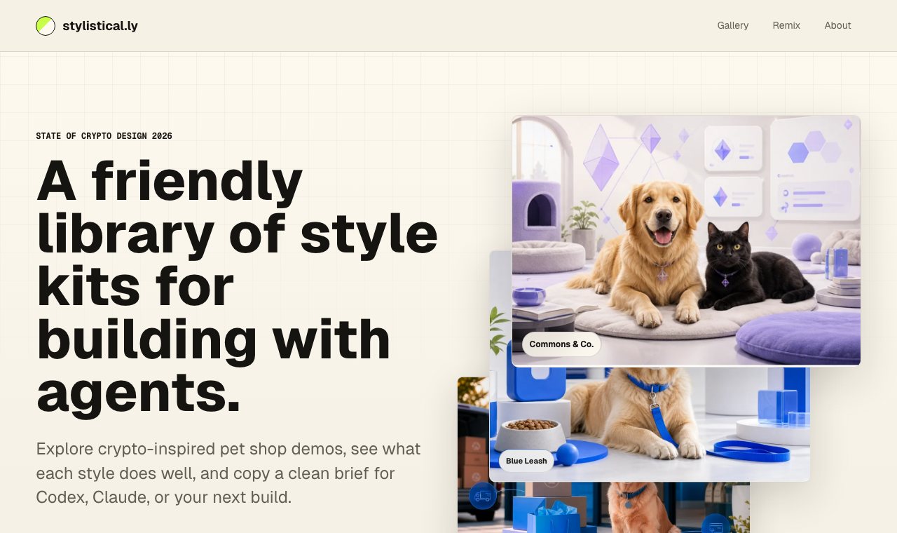 Preview of stylistical.ly: turning taste into evidence